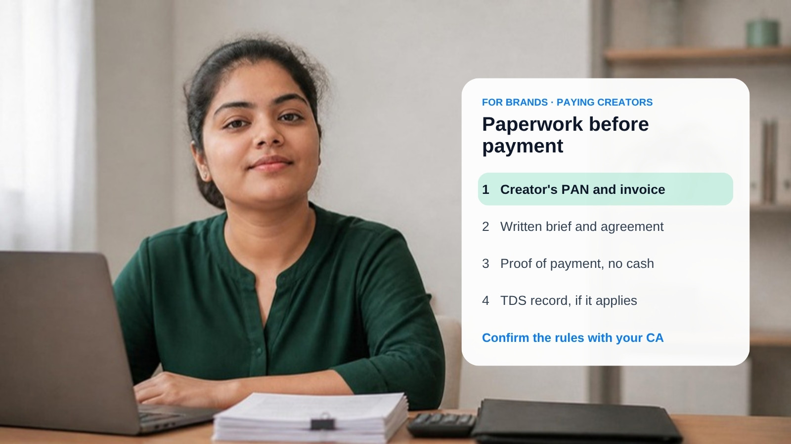 Paying Influencers in India: TDS, GST and Invoice Basics for Brands